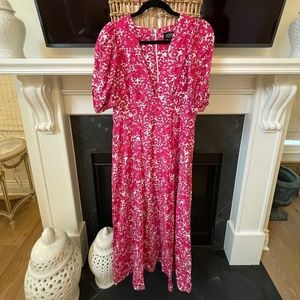 J Crew Collection Pink Midi Dress